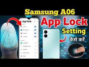 How To Lock App In Samsung A06/Samsung A06 App Lock Setup in Minutes/app lock setting