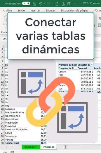 Conectar dos tablas dinámicas en excel 😎 💫 💯. ✨Aprende esto y mucho mas con nuestro curso de excel 🚀Aprendamos Excel Juntos 👨‍🎓 ¡Obtén el ascenso que tanto anhelas! ☕️ 🔰 Domina Microsoft Excel. 🚨Tendrás acceso de por vida ☺️ ENVIAMOS UN DM O VE AL LINK DE LA BIO😱!!! #powerexcellab #Excel #exceltips #excelbasico #excelexpert #analisisdedatos #TrucosExcel #ExcelAvanzado #finanzas #presupuesto #financiero #financiera #buscarv #hojasdecalculo #contabilidad #contabilidadyfinanzas #administra