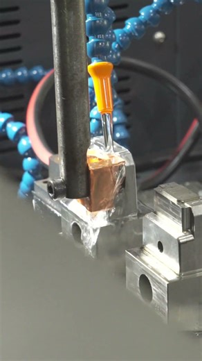 Where milling can’t reach, EDM shapes perfect #mold sliders with spark #precision.#edm #molddesign