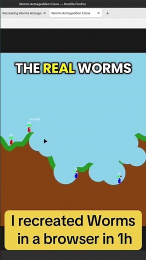 From 1999 Classic to Browser Prototype: Coding Worms with AI.