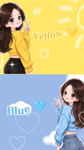 Yellow 💛 vs Blue 🩵 Challenge #yellow #blue #shorts #shortvideo #viral #trending #fashion #shortsfeed