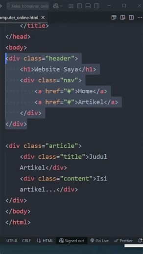 Fungsi Tag header HTML: Jangan Sampai Salah Pakai!