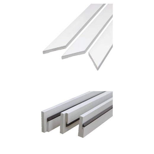 Edge LWM412 White Prefinished Door Casing Set with Exterior Door Jamb Kit Bundle - The Home Depot