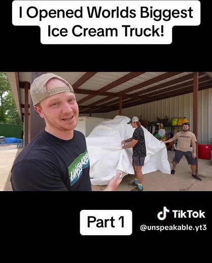 I Opened Worlds Biggest Ice Cream Truck! | Part 1 #unspeakable #opened #cream #truck