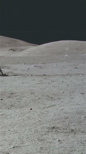 Apollo 17 Lunar lander and the Landing site in 1972. #space #nasa #apollo #astronomy
