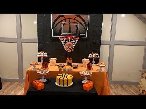 Basketball party decoration ideas