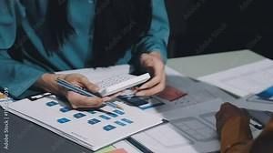 UX developer and ui designer brainstorming about mobile app interface wireframe design with customer breif and color code. business working