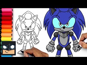 How To Draw Cyborg Sonic | Sonic Boom - Videos For Kids