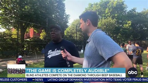 BASEBALL FOR THE BLIND: ABC’s Danny New TV explains how blind athletes are using sounds to compete on the diamond! | World News Now