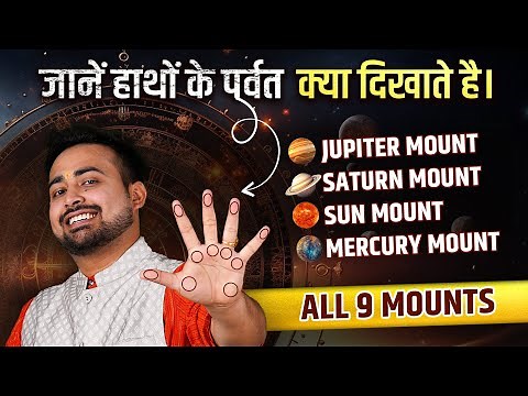 How To Read Your Own Hand/Palm | Learn Palmistry | Sun To Marsh All Mounts in Palm | AstroArunPandit