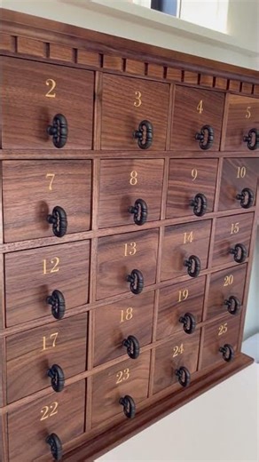 Handcrafted Walnut Advent Calendar | Heirloom Quality