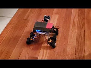 4Tronix Raspberry Pi Zero Mars Rover after servo calibration