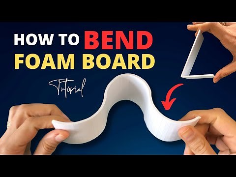How to Bend Foam board | Scoring technique
