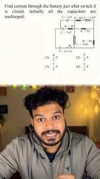 Capacitor & Inductor Circuit Problem! #jee #physics