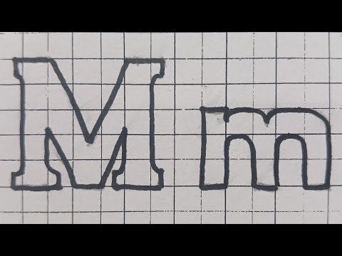 Drawing Letter M / How To Draw Capital And Small Alphabet Lettering Easy Simple For Beginners