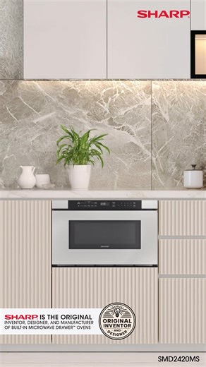 Open with a touch, close with a gentle nudge. The automatic drawer system, sleek angled control panel, and Sensor Cook® technology make this flush-mount ready Microwave Drawer a smart, flexible fit for modern kitchens. #MicrowaveDrawer #BuiltInAppliances #SmartKitchen #ModernKitchenDesign #KitchenUpgrade #IntegratedKitchen #KitchenInspo#InStepWithYourFuture https://pbxx.it/CFfv2z | Sam's Appliances TV & Furniture