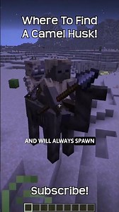 Where To Find A Camel Husk In Minecraft?!