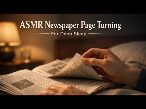 ASMR Newspaper Page Turning for Deep Sleep 💤 Paper Sounds