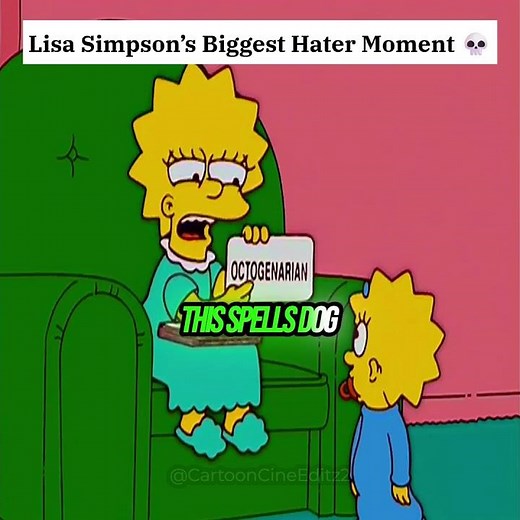 Lisa Simpson’s Biggest Hater Moment 😭#thesimpsons #cartoon