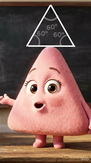 #funny #3danimationshorts Meet the Triangle Family! #easylearning #3d Teacher friendly videos #math