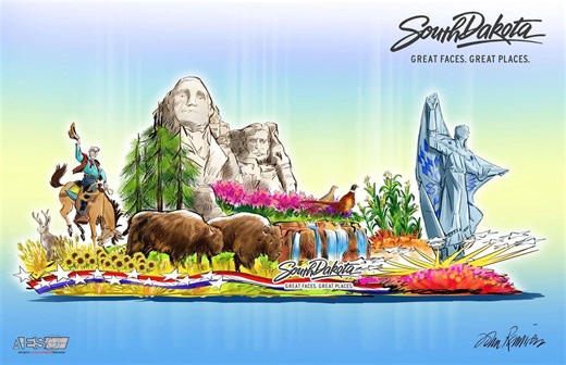 Travel South Dakota’s Rose Parade float wins 'Americana Award'
