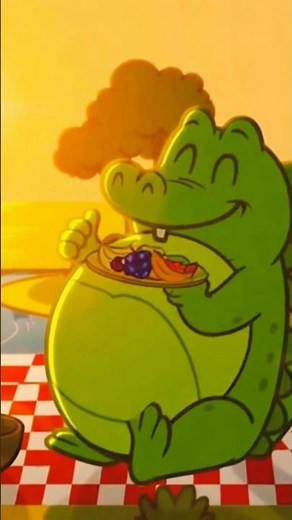 The BIG Silly Crocodile 🐊 | Funny Animated Kids Song | Healthy Eating Story