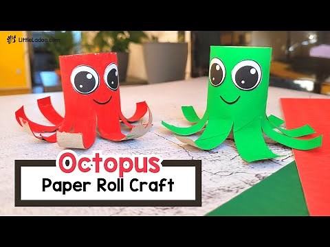 Toilet Paper Roll octopus Craft