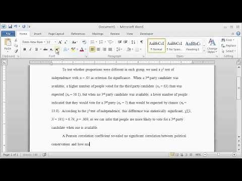 How to Report Statistics in APA Style