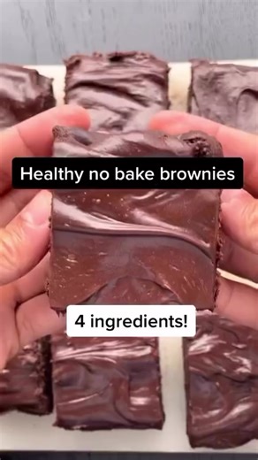 Healthy No Bake Brownies Recipe | Flourless, Eggless, Oil-free