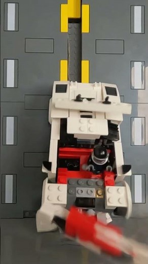 LEGO Crash Test ⚠️ Frontal Crash 💥 Lamborghini Countach (76908) Speed Champions