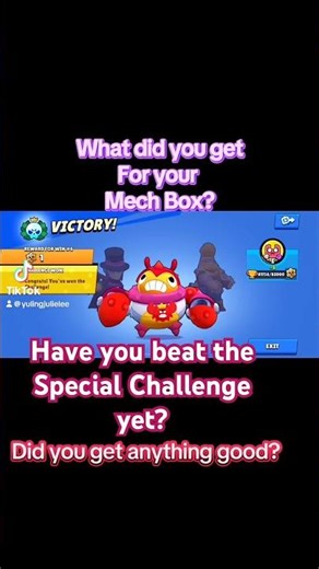Have you beat the Brawl Stars Special Challenge yet What did you get for your Mech Box Anything good
