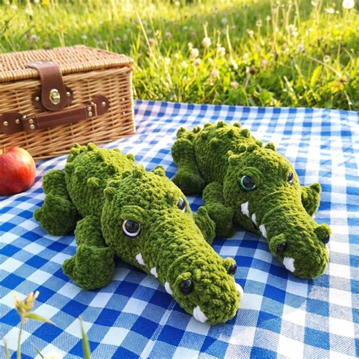 Crochet Alligator Pattern PDF, Amigurumi Crocodile Duo, Soft Toy, Baby Shower Gift - Etsy