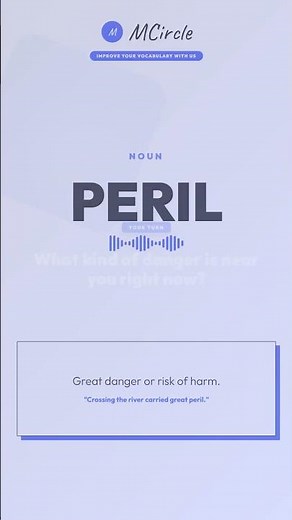 Learn English: What is Peril? | Vocabulary Shorts
