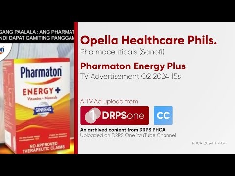 Pharmaton Energy Plus TV Ad Q2 2024 15s (Philippines) [CC]
