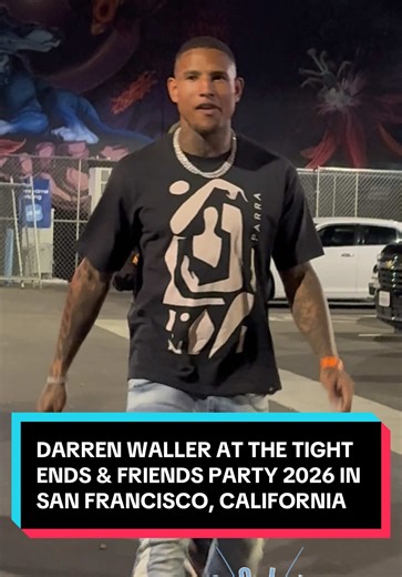 Darren Waller at the Tight Ends & Friends Party 2026 in San Francisco ahead of Super Bowl LX @Darren Waller @Miami Dolphins @Las Vegas Raiders @TEU #DarrenWaller #MiamiDolphins #NFL #Football #SuperBowlLX