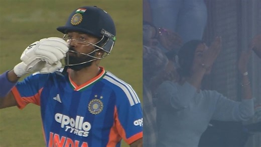 IND vs SA T20I: Hardik Pandya blows flying kiss to girlfriend Mahieka Sharma after smashing 16-ball 50; video viral | Watch