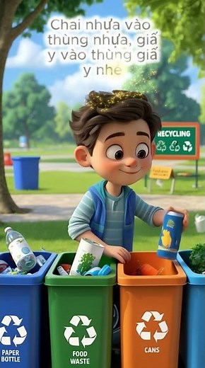♻️ Kids Learn Recycling – Smart Waste Sorting for a Greener Future!