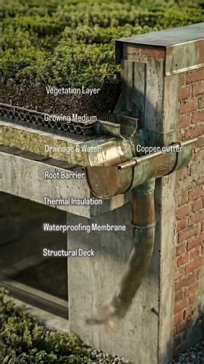 How Green Roofs Are Transforming Sustainable Architecture #shorts