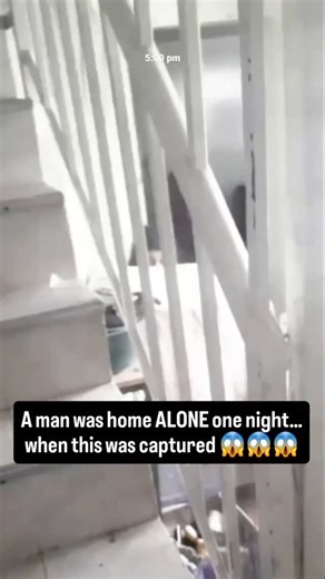 Scary_Encounter5 on Instagram: "A man, after returning from the cemetery, began noticing strange things at home. Ever since that visit, he believes he has been seeing mysterious figures and started feeling a little uneasy. One night, he went downstairs… and saw a mysterious figure peeking at him from behind the table. Scared but curious, he walked closer to check — but when he reached the table, there was no one there. Suddenly, the bathroom door swung open fast on its own. He went to look insid