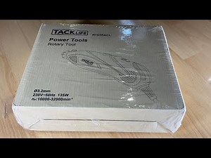 Tacklife RTD35ACL Advanced Multi-functional Rotary Tool Kit w. Accessories unboxing and instructions