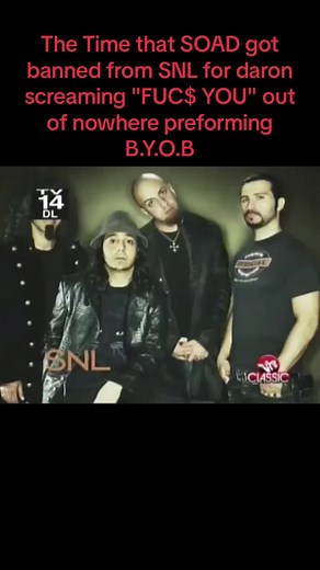 System Of A Down - B.Y.O.B. (Live On SNL - 2005) . . . . .. . #CapCut #systemofadown #fyp #serjtankian #guitar #daronmalakian #live #vocals #funny #liveconcert #fail #ban #snl #banned