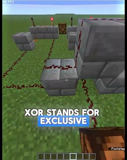 Day 3 of learning Minecraft Redstone. How does the XOR gate work? #minecraft #minecraftbuildings