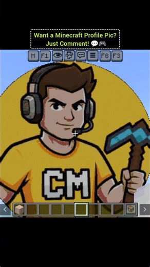Comment to Get Your Profile Built in Minecraft! 🎮 #minecraft #shorts #gaming