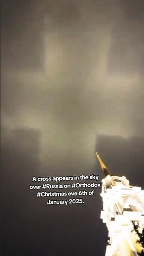 Amazing Cross Appears in the Sky over Russia on Orthodox Christmas Eve, 2025 #jesus