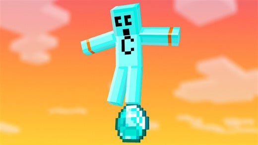 There’s only one diamond block to survive on in Minecraft