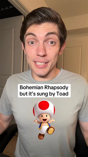Zach Pincince on Instagram: "Toad sings Bohemian Rhapsody 🎶 #bohemianrhapsody #toadsinging"