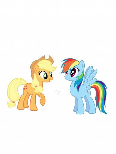 Rainbow Dash and Applejack Edit