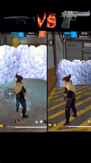 MP5 vs DESERT ENGEL 🔥 Which Gun is BEST in Free Fire? 😳