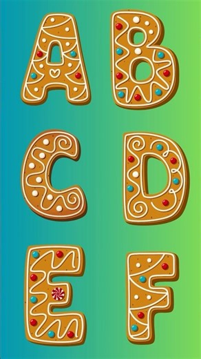Learn Cookie Alphabets A to Z for kids and Toddlers. #alphabet #kidslearning #kidseducation