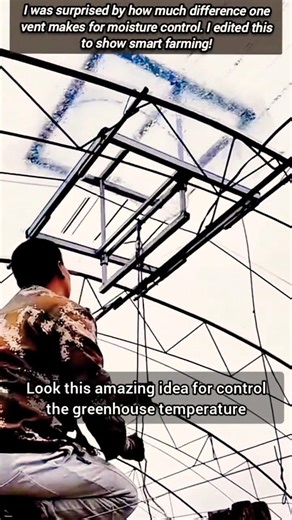 Watch This Clever Pulling System Control Greenhouse Heat Levels